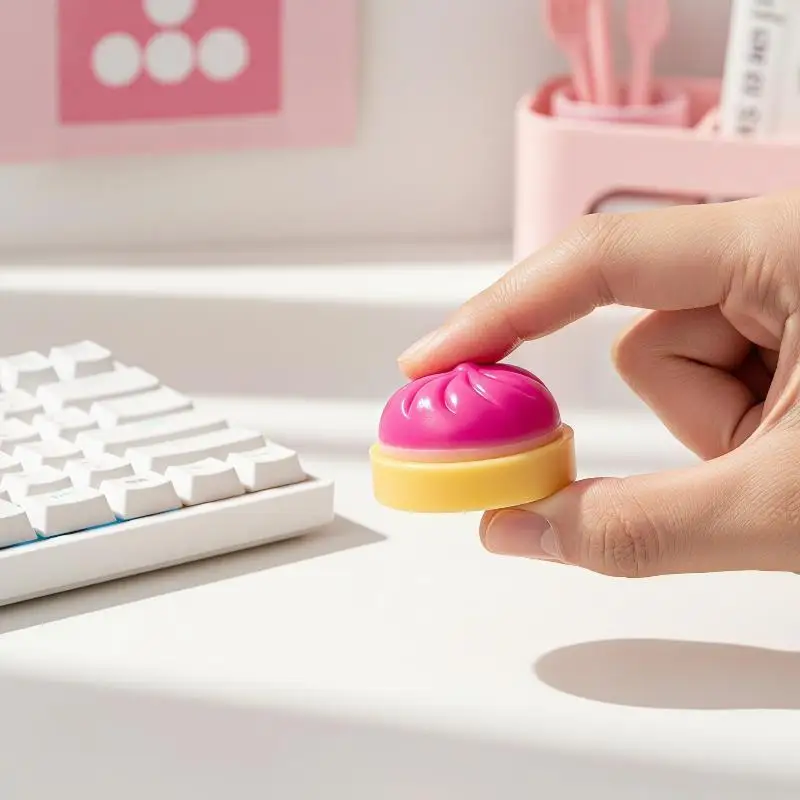 Soft Slow Rebound Simulation Flash Dumpling Pressure Ball 1/4Pcs Pinch Decompression Toy for Kids Adults Party Favors Gift