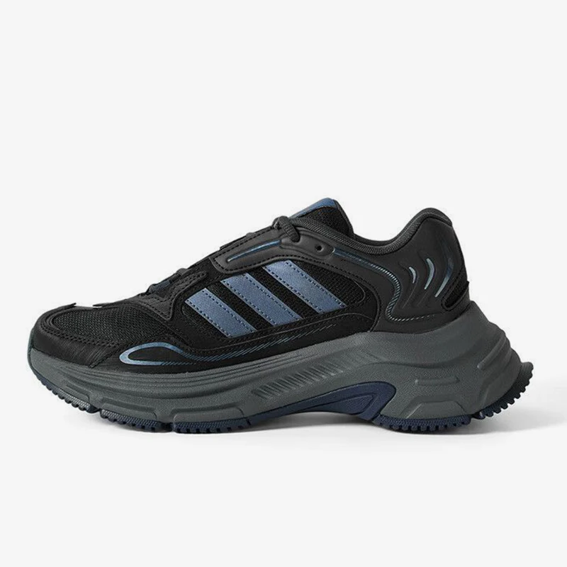 Adidas genuine new men's black and blue running retro mesh sports shoes HQ5015
