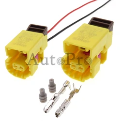 1 Set 2 Hole AC Assembly Auto Modification Plug Accessories 8K0973323R Car Crash Sensor Electrical Socket for VW Audi A456 Q57