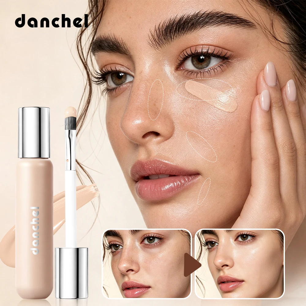 Multi-Use Liquid Concealer Full Coverage Concealer for Dark Circles Redness & Blemishes Buildable Long-Wearing Facial Makeup