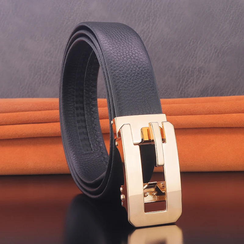 Hot Black G Letter Design Automatische Gesp Broek Lederen Heren Riem Hoge Kwaliteit Merk Mode Luxe Beroemde Formele Tailleband