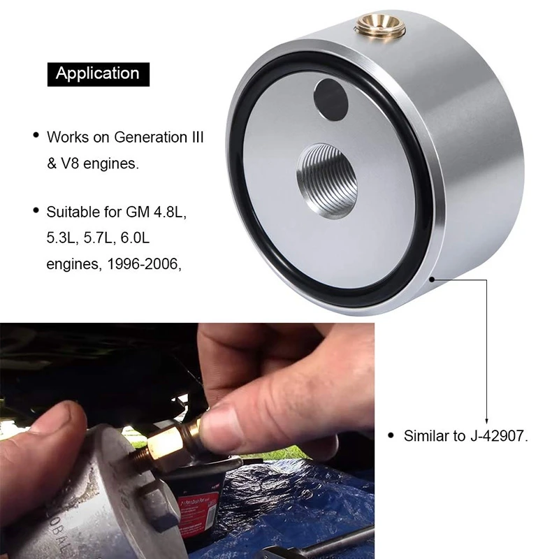 7219 Oil Pressure Adapter For GM 4.8L 5.3L 5.7L 6.0L 96-06, EN-47971 Oil Pressure Adapter For Generation 4&5 V8 Engines