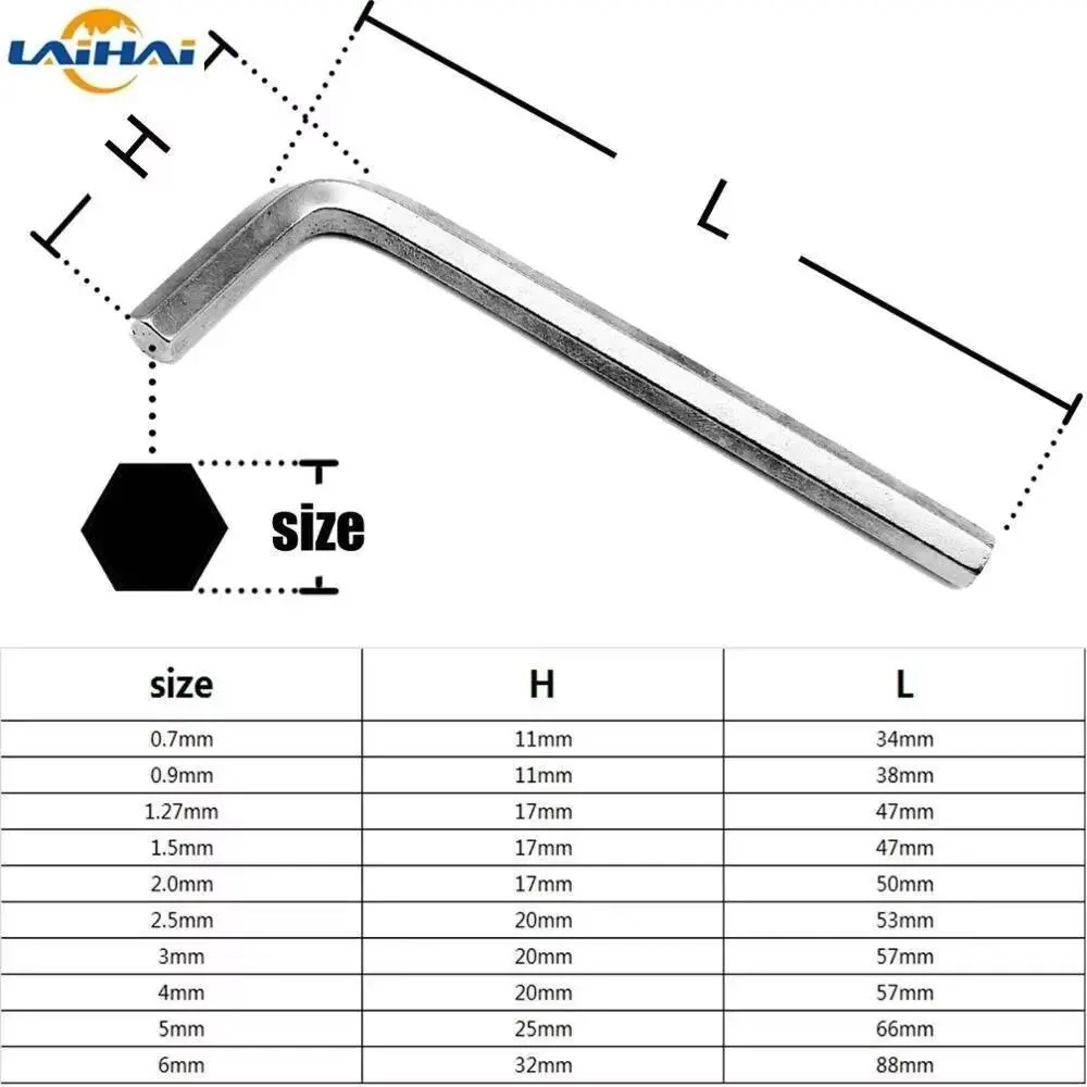 Steel Micro Small 0.7 0.9 1.27 1.5 2 2.5 3 4 5 6mm Hex Hexagon Socket Allen Head Screw Bolt Screwdriver Driver Key Tool