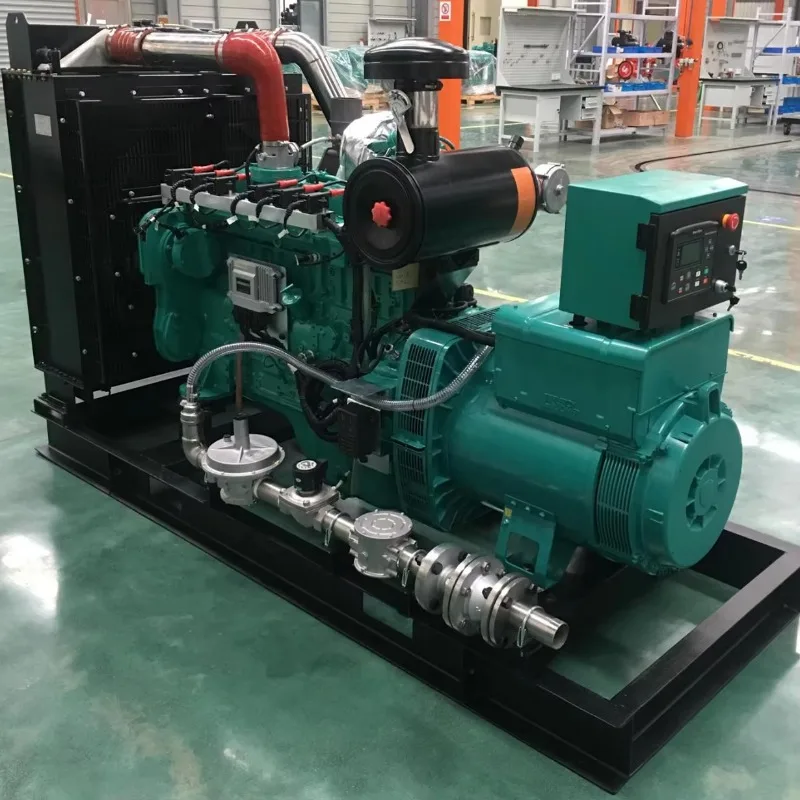 Silent Biogas LPG LNG CNG Electric Natural Gas Engine Power Generator 80kW 100kVA Biogas Electricity Generator Customized