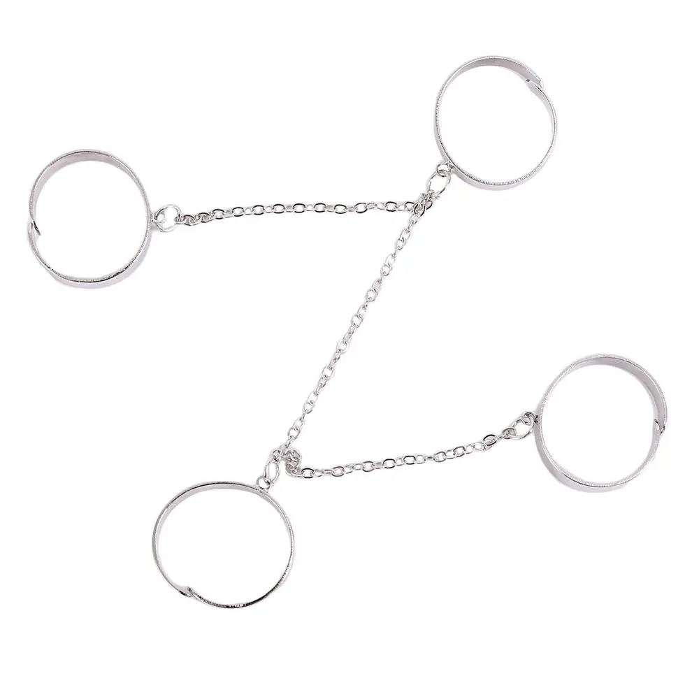 

For Women Man Personality Adjustable Thumb Ring Rotate Chain Finger Ring Fashion Accessories Party Jewelry Opening Ring