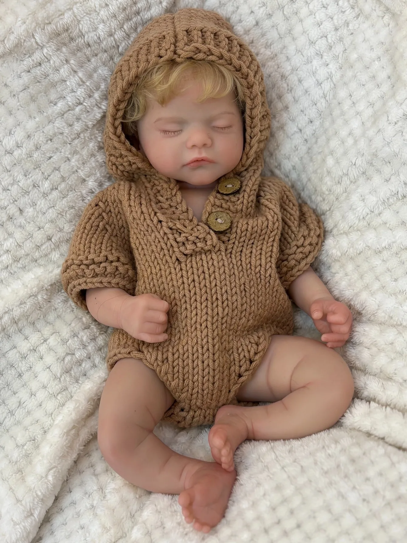 18 بوصة Realista Bebe Reborn de Silicona Sam النوم سيليكون تولد من جديد الصبي لمسة ناعمة الأطفال هدية عيد ميلاد