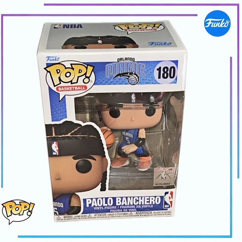 

Оригинальные фигурки Funko Pop! Виниловая фигурка Паоло Банкеро из команды НБА Orlando Magic, коллекционная модель, подарок-игрушка для мальчиков