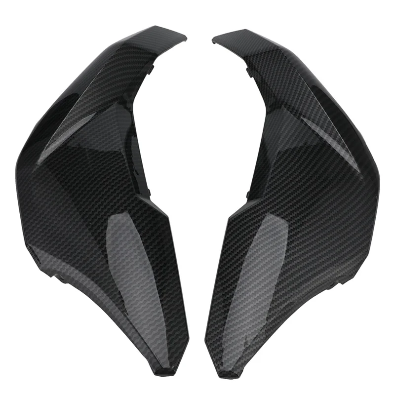

B07A-2 Piece Motorcycle Tank Side Trim Cover Panels Side Cover Frame Carbon Fiber Pattern Plastic For Honda GROM MSX125 2016-202