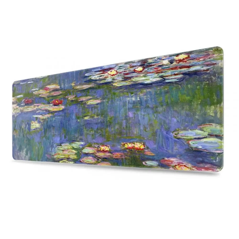 Mauspad Gamer Home Großes Computer-Mauspad Mauspads Tastaturpad Claude Monet Art Naturkautschuk Anti-Rutsch-Büro