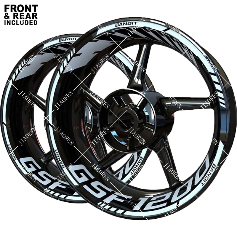 Reflective Suzuki GSF1200 Wheel Sticker Decal GSF 1200 Bandit Logo Set