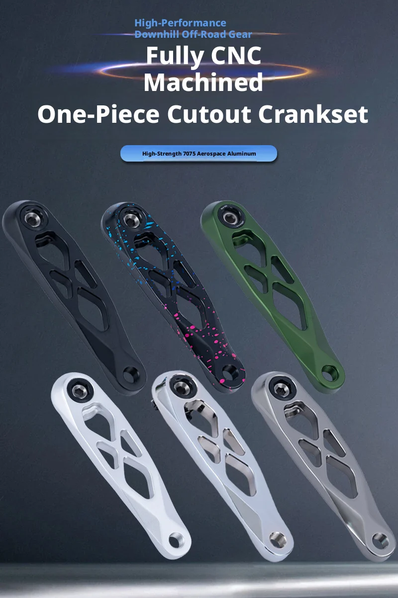 

Ultralight MTB Bike Crank DUB Axis 28.9mm Mountain Bicycle Crank 165/170mm 3-nail Straight Installation For Enduro AM