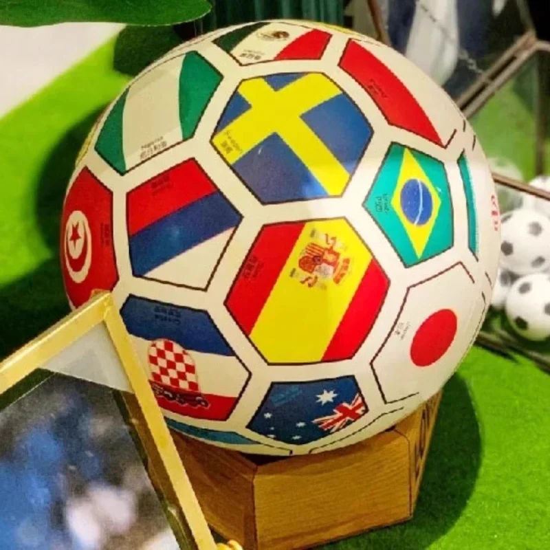 حجم 3/4/5 كرة القدم للأطفال DIY تلوين رسمت كرة القدم الأبيض قابلة للإعلان في الهواء الطلق تدريب كرة القدم مباراة الأولاد هدية #5
