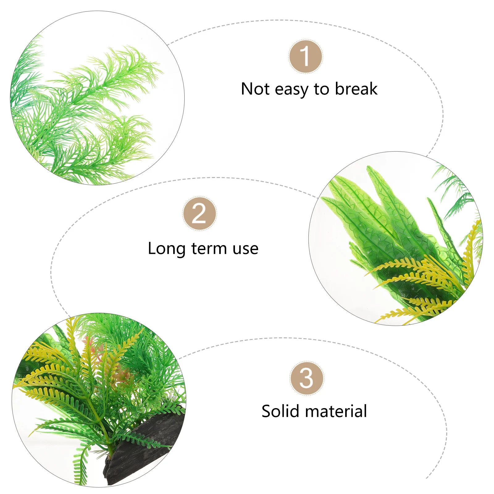 

Artificial Water Plants for Fish Tank Aquarium Decor Realistic Lifelike Aquatic Plant Decoration Safe for Fish and Reptile Tanks