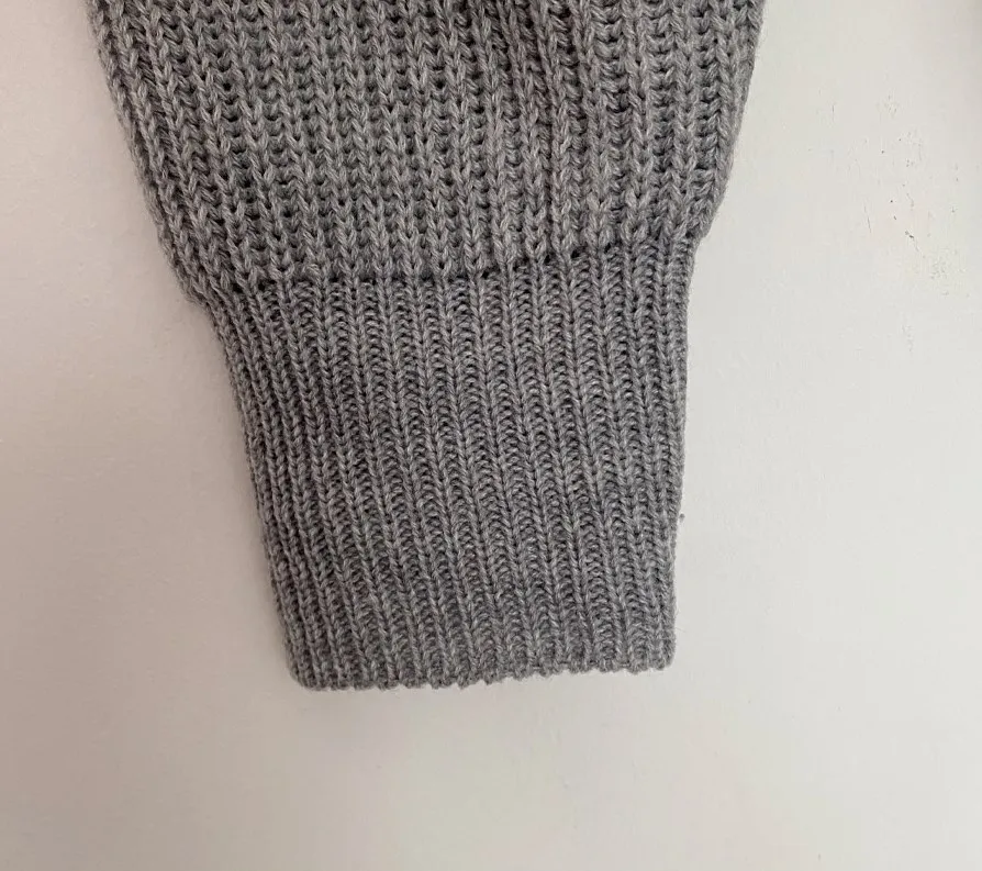Slouchy Cardigan Knitted Drop Shoulder Long Sleeve Ribbed Open Front Sweater Jacket Women Teen-girl Fall Winter Basic Outfit