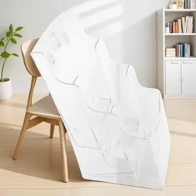 Stylish Sloping Desktop File Rack for Magazines Books Documents Organizer Brochure Holder Pamphlet Stand Clear Acrylic Document