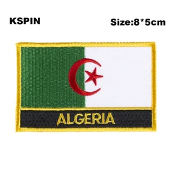 Algeria Flag Embroidery Patches Iron on Saw on Transfer patches Sewing Applications for Clothes in Home&Garden