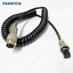 Cable de extensión de micrófono de 5 pines, Cable en espiral duradero de 1,8 M para Radio Cobra Uniden CB HAM