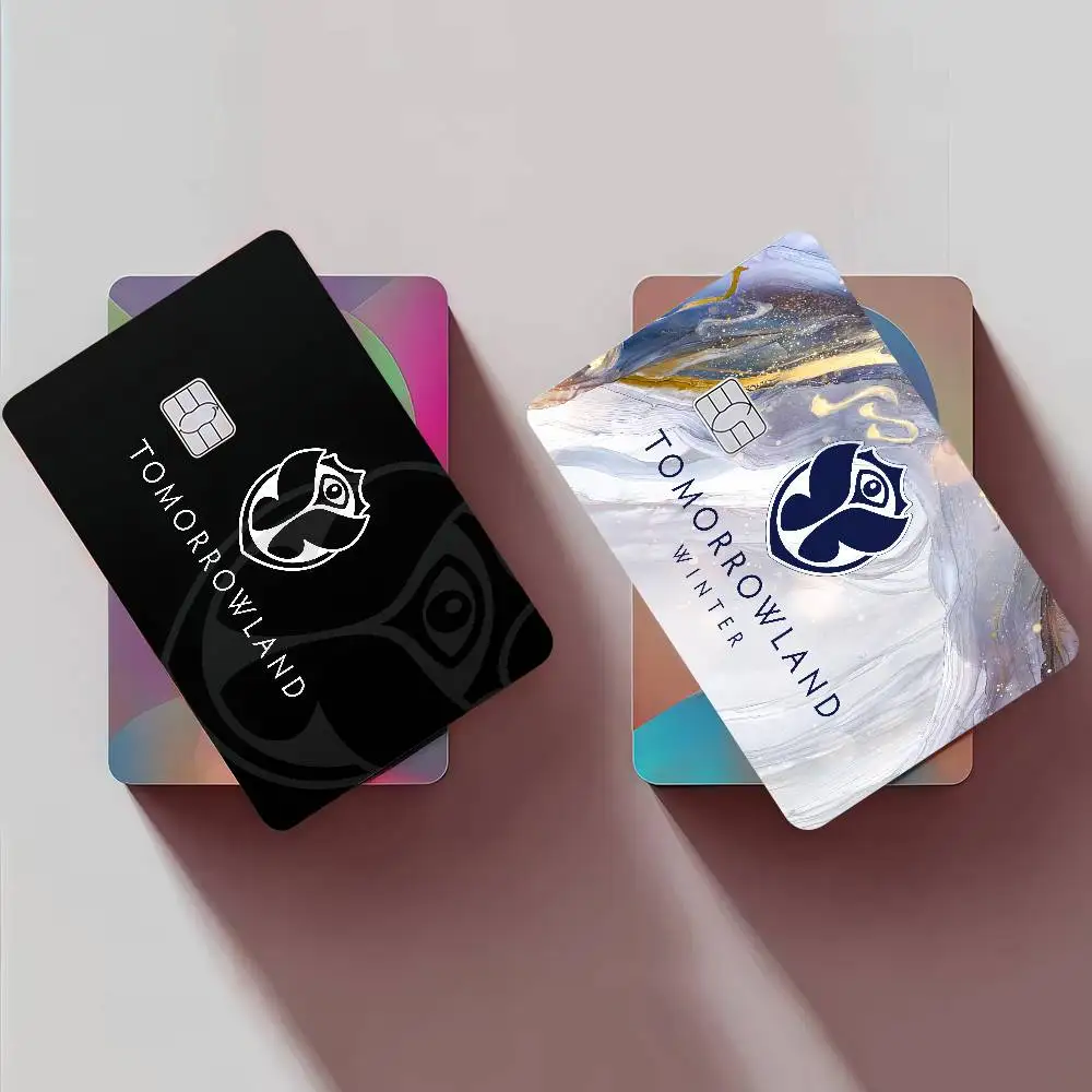 Tomorrowland Music Logo بطاقة الائتمان الجلد VISA بطاقة البنك بطاقة النقل ملصق مضاد للماء المضادة للخدش النساء هدية #1
