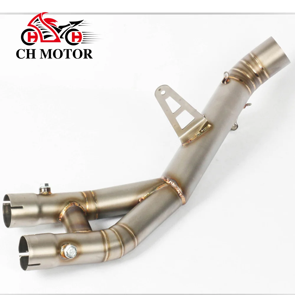 

Exhaust Motorcross Slip on Motorcycle Muffler Middle Pipe Stainless Steel Connect Link For YZF R1 YZF-R12015-2020 Year