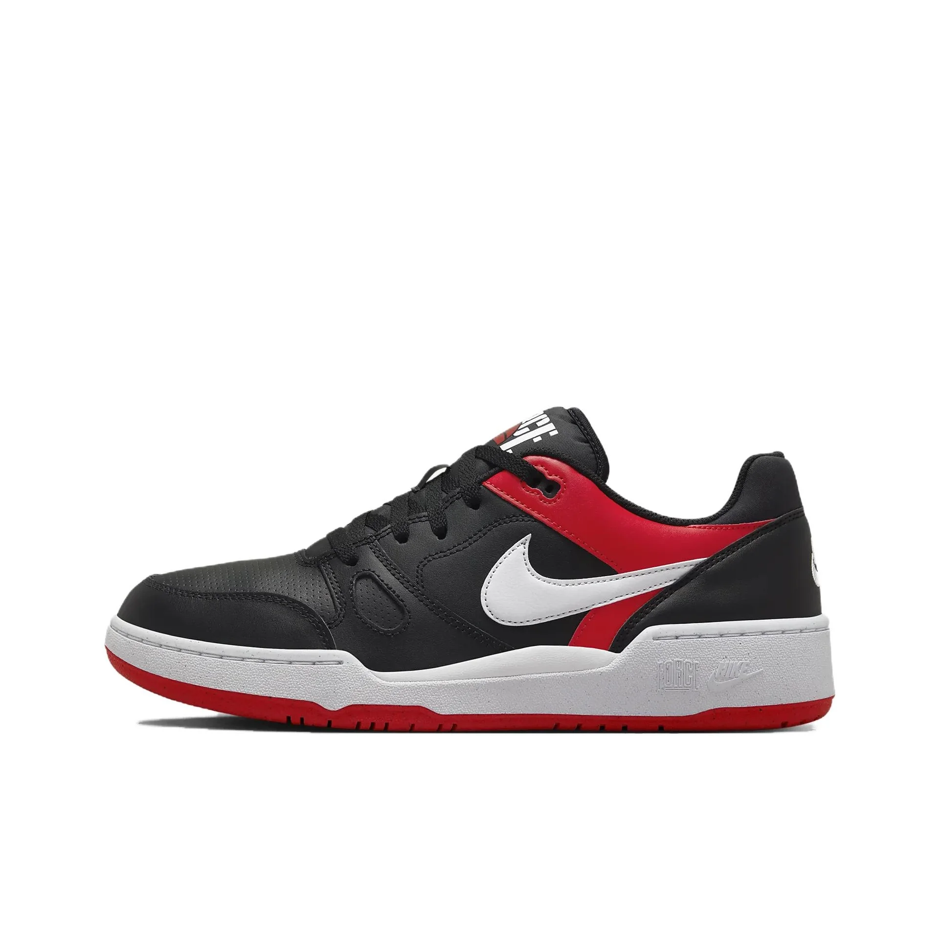 Nike Full Force Low top Skateboard Shoes Men's Black Red FB1362-003