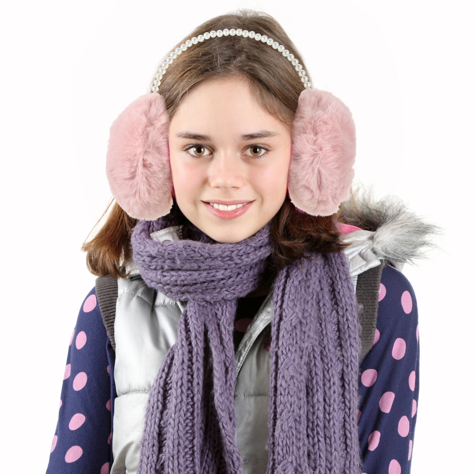 غطاء أذن شتوي دافئ للنساء، غطاء أذن أنيق، خفيف الوزن، مادة غير مزعجة، تصميم فريد يجعلك الوقوف #2