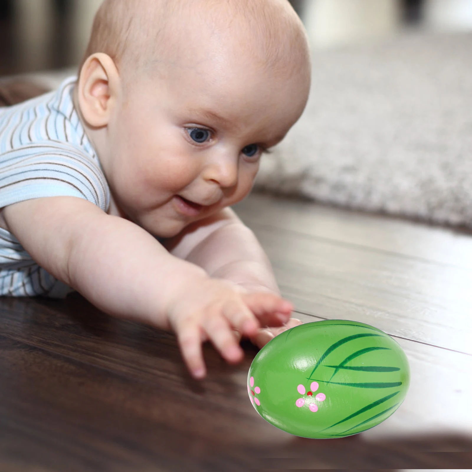 

4 Pcs Sand Egg Percussion Instrument Musical Wooden Toys Clear Sound Material Kids Egg Child Musical Toy