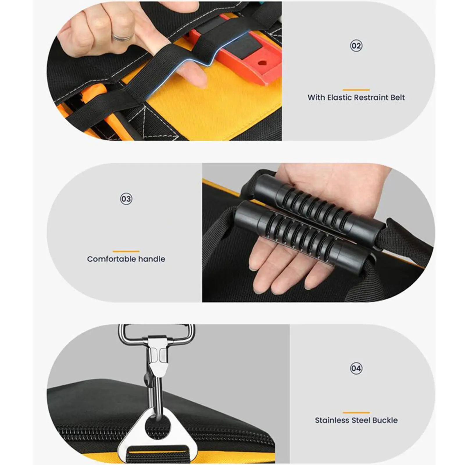 ツール収納バッグ建設作業員メカニック用多機能オーガナイザー