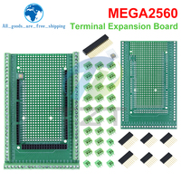 TZT Compatible With MEGA2560 Double-side PCB Prototype Screw Terminal Block Shield Board Kit For Arduino Mega 2560 / Mega2560 R3