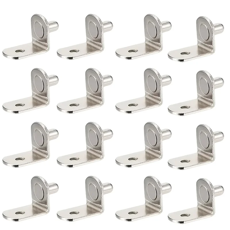 16Pcs Shelf Brackets Support Studs Pegs Metal Pin Shelves Seperator Furniture Shelf Wall Mount Bracket Holder For Cabinet