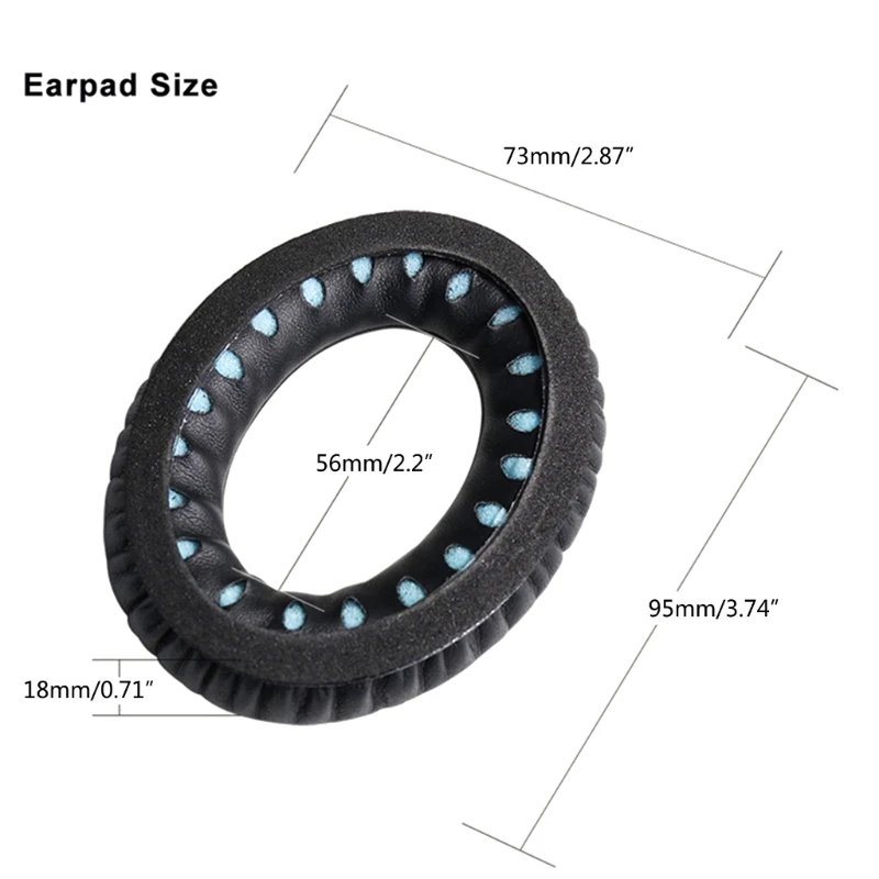 قطع إسفنجية للاستبدال وسادات أذن من الجلد لحماية الأذن من Bose QuietComfort A2E QC15 QC25 وسادات أذن لسماعات الرأس مزودة بأكمام