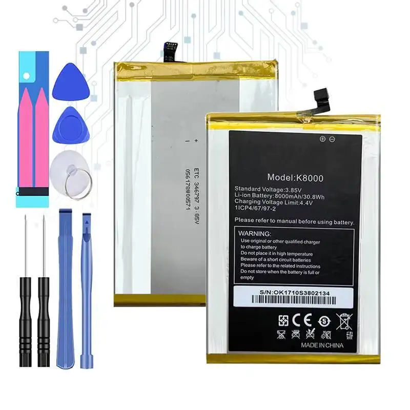 

Mobile Phone Battery Environmentally Friendly Long-Lasting Performance For Oukitel K8000 8000Mah