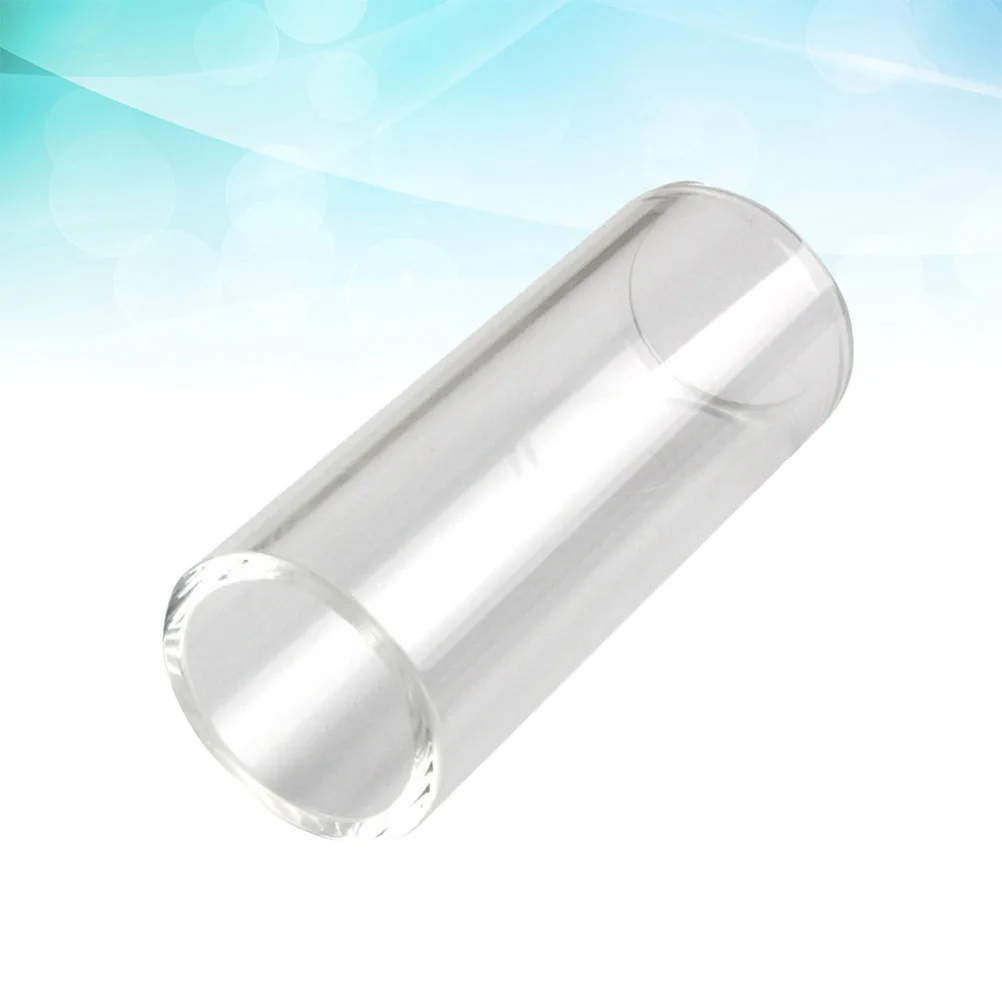 60 مللي متر عالية الجودة الزجاج الغيتار شريط منزلق لينة الأصوات رقيقة متفوقة الحفاظ على نغمة مشرق واضح الأبيض إصبع الشريحة