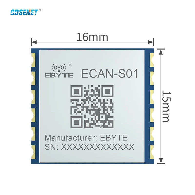 CDSENET ECAN-S01 Can 2.0 To Serial TTL Protocol Converter Modbus RTU Conversion  Transparent Transmission Communication Module