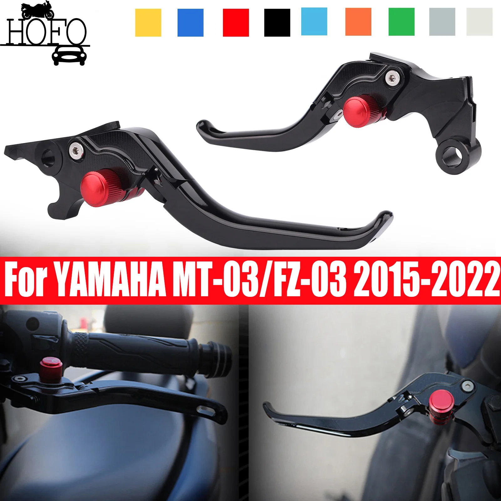 

Motorcycle Accessories Short Handle Brake Levers Clutch Levers Set For YAMAHA MT-03/FZ-03 MT-25 R3 R25 2015-2022