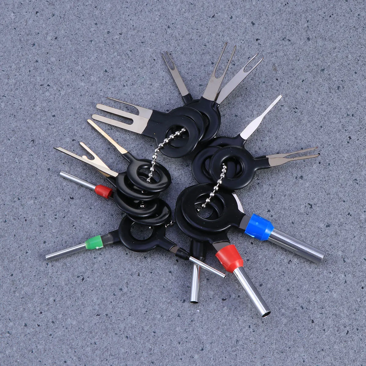 

18pcs Auto Car Plug Terminal Removal Universal Pin Extractor For Flat Circular Connectors Wire Harness Disassembly Set Needle