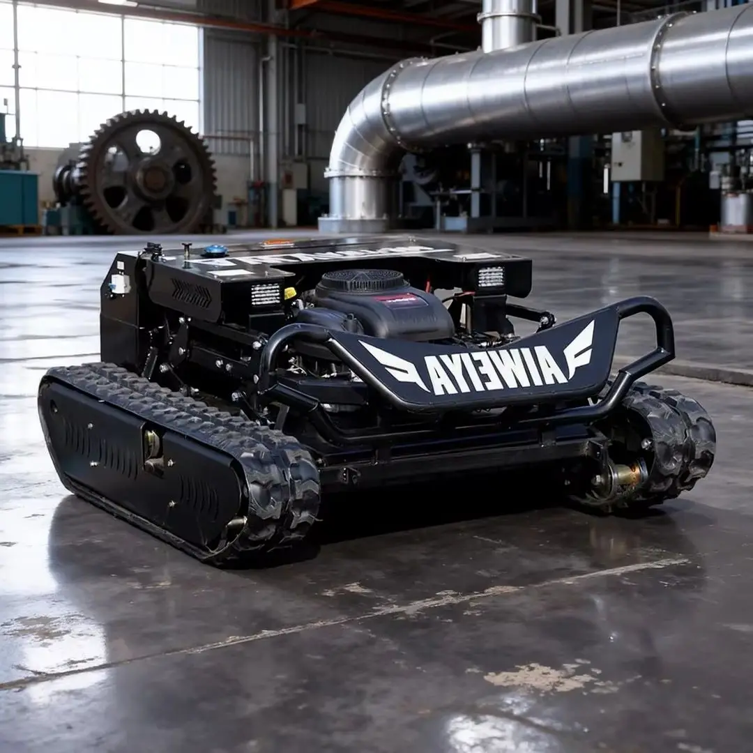 

Customized Remote Control Tank Robot Flail Lawn Mower All-Terrain Crawler Type for Farm Orchard Lawn Course Home