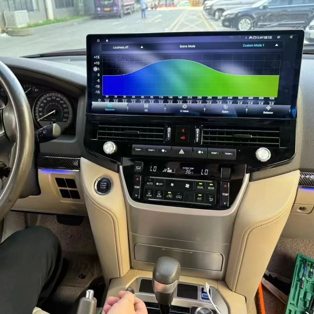 08-22 For Toyota Land Cruiser LC200 All-In-One 17inch Navigation Panoramic Imaging Machine Large Central Control Screen Carplay