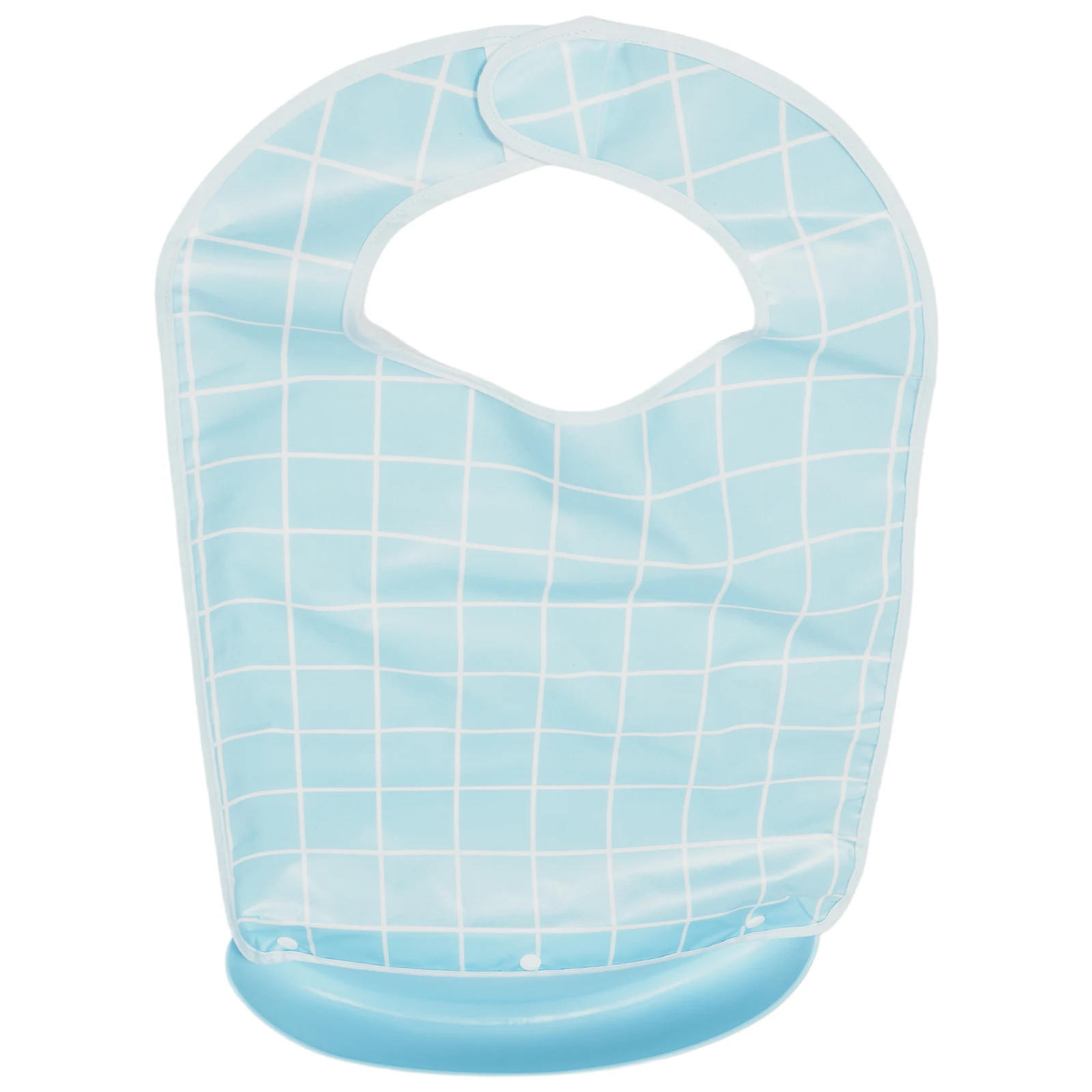 

Adult Bib Reusable Waterproof Silicone Elderly Eating Bib Crumb Catcher For Senior Dining Clothing Protector Adjustable