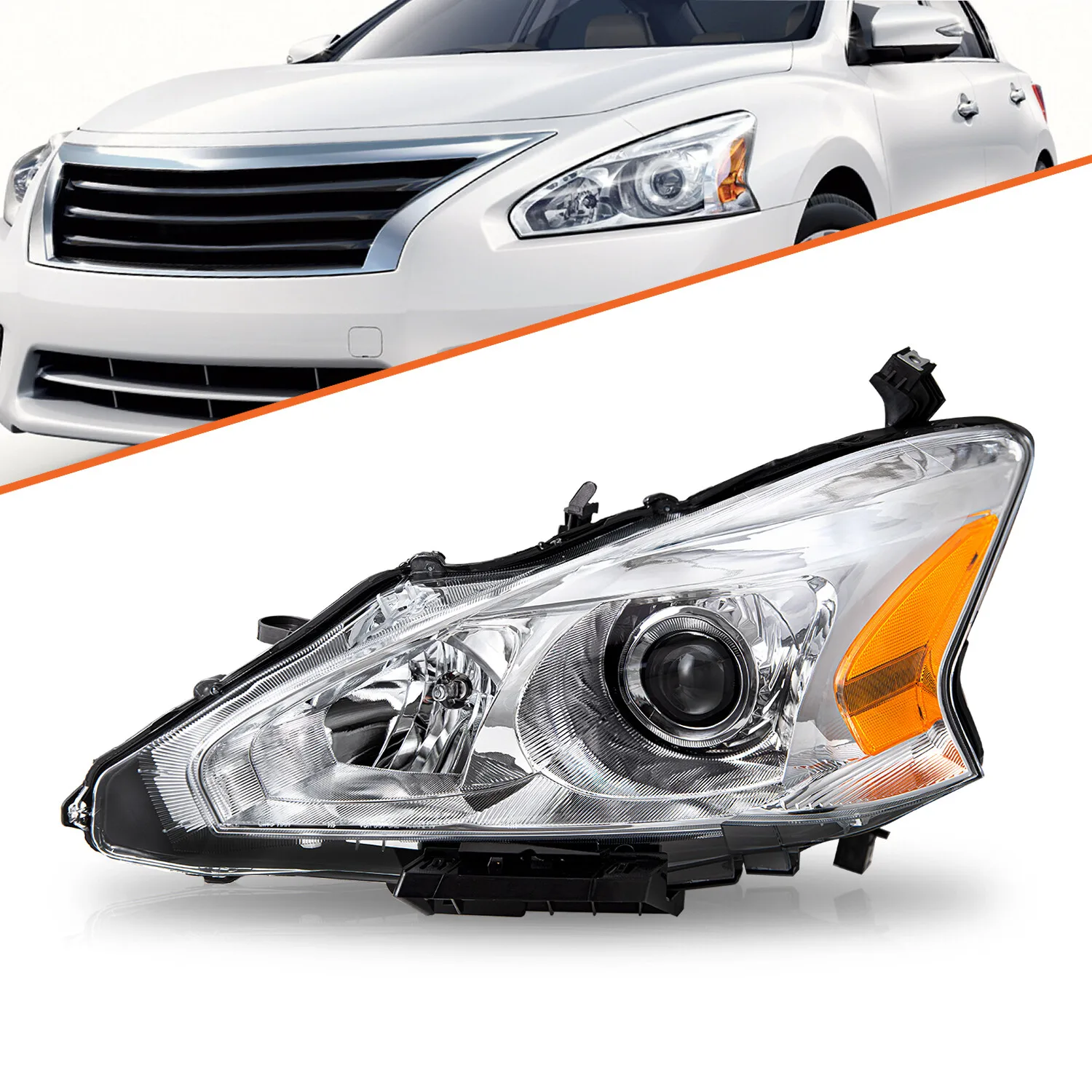 

For 2013 2014 2015 Nissan Altima Sedan Halogen Projector Left Driver Headlight