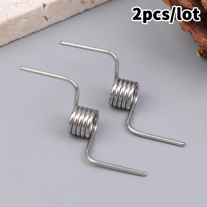 2/8Pcs Refrigerator Divider Door Hinge Spring Accessories Baffle Strong Stainless Steel Refrigerator Door Torsion Springs