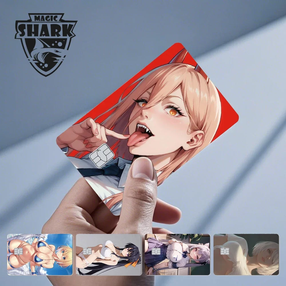 

Magic Shark Hot Sale Kawaii Sexy Pretty Girl Waterproof Thin Matte Sticker Film Skin for Bank Debit Credit Card
