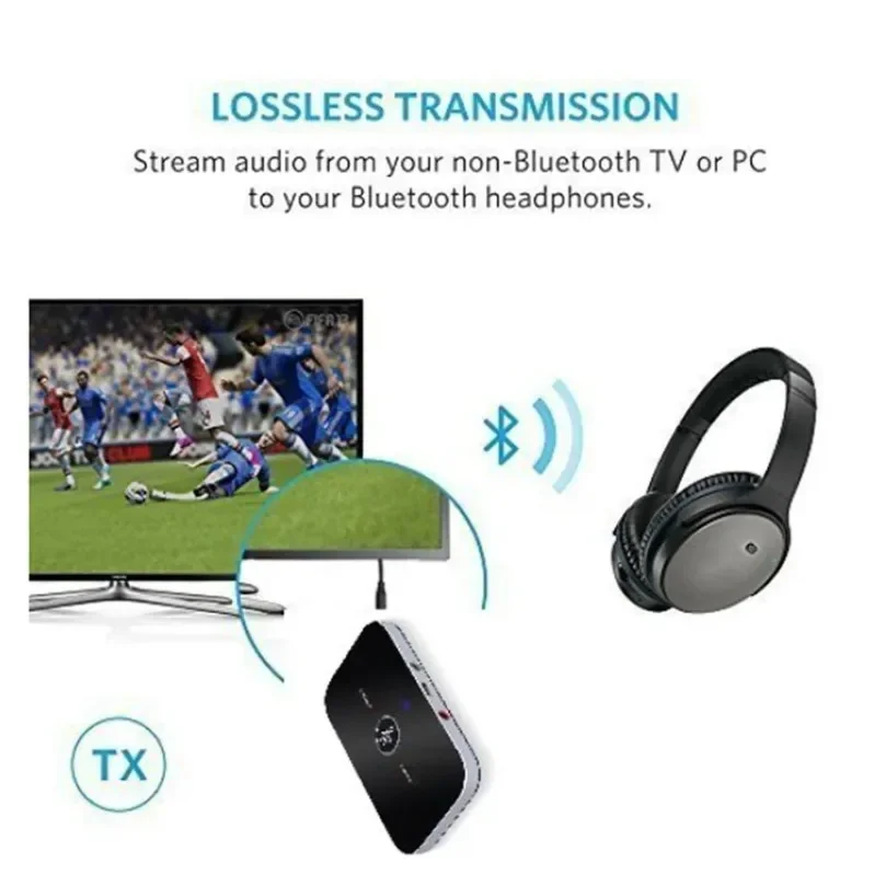 Kabelloser Audio-Adapter Bluetooth 5.0 Empfänger Sender Stereo 3,5mm AUX-Buchse RCA USB-Dongle Musik für Auto-Kit PC TV Kopfhörer – Detail 6