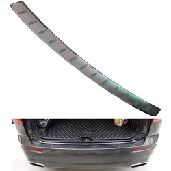 For Volvo XC60 2018 2019 2020~2024 Stainless Steel Rear Bumper Protector Sill Trunk Rear guard Tread Plate Trim Car Accessories