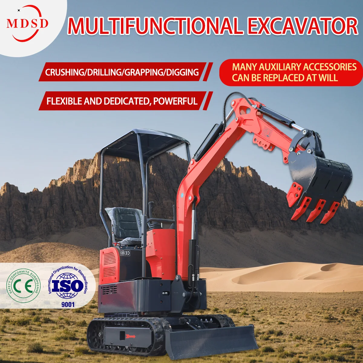 맞춤형 1.8톤 미니 굴삭기 무료 배송 유압 굴삭기 미니 굴착기 마이크로 굴삭기 쿠보타 소형 굴삭기 공장