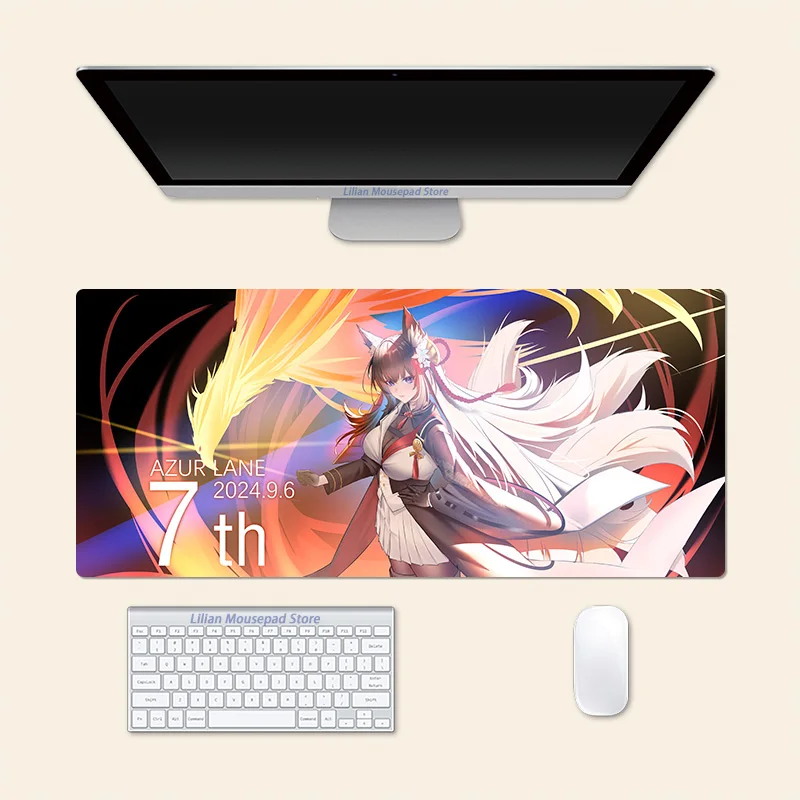 

Большой коврик для мыши Amagi Azur Lane в стиле аниме, офисный коврик для мыши, креативный игровой настольный коврик, подарок