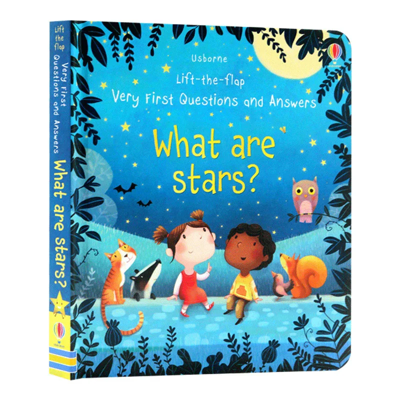 

Usborne What Are Stars Lift-the-Flap Board Book - Astronomy for Kids Ages 4-8 Educational Gift