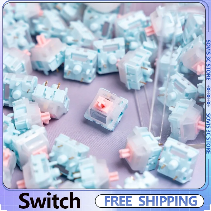 

WYLAB x HMX Keyboard Switch 37g/42g/48g Gaming Mechanical Shafe Custom Trigger Linear Switch Accessory With light guide column