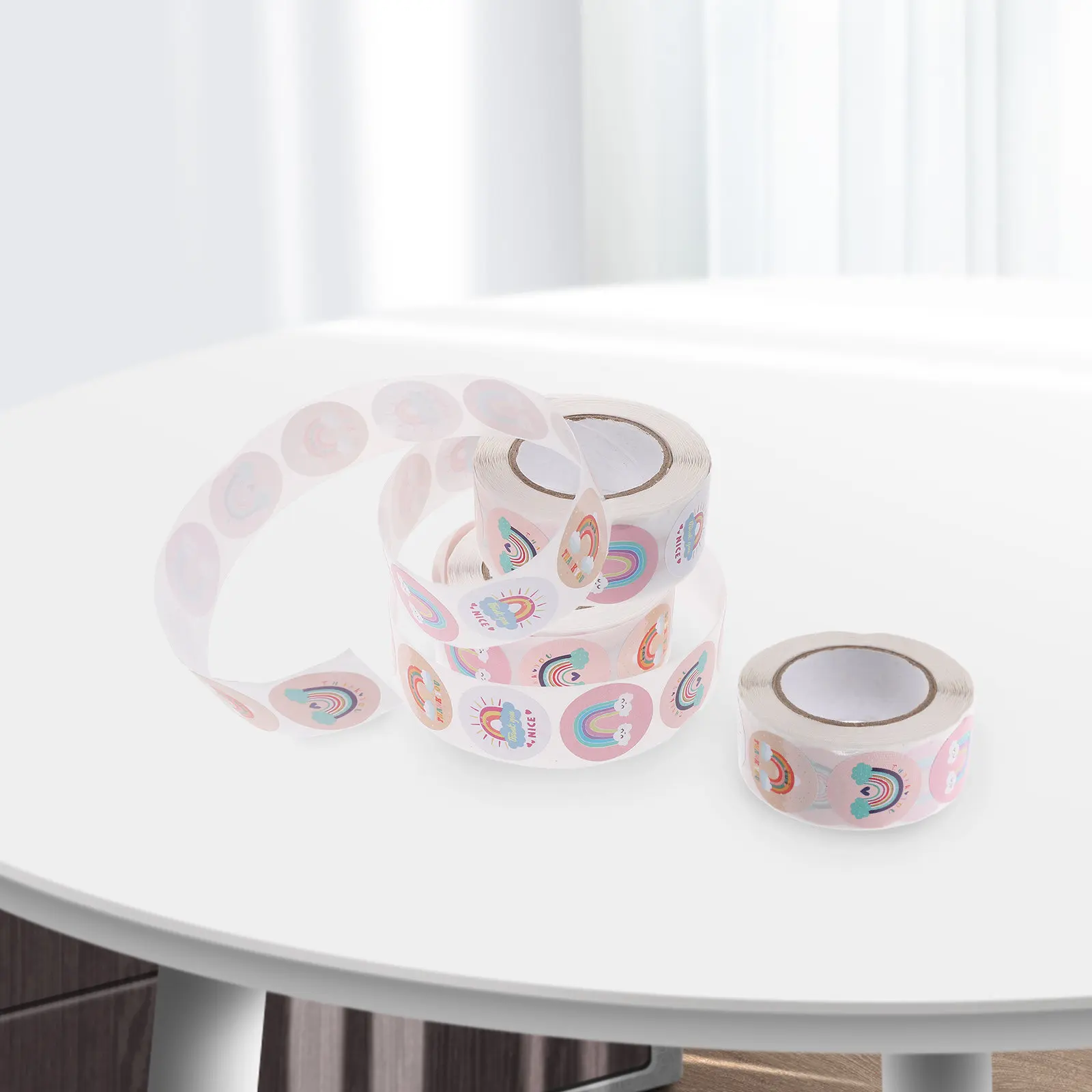 

3 рулона круглых самоклеящихся наклеек «Спасибо» для запечатывания конвертов на день рождения, упаковки, выпечки, рукоделия, декоративных этикеток