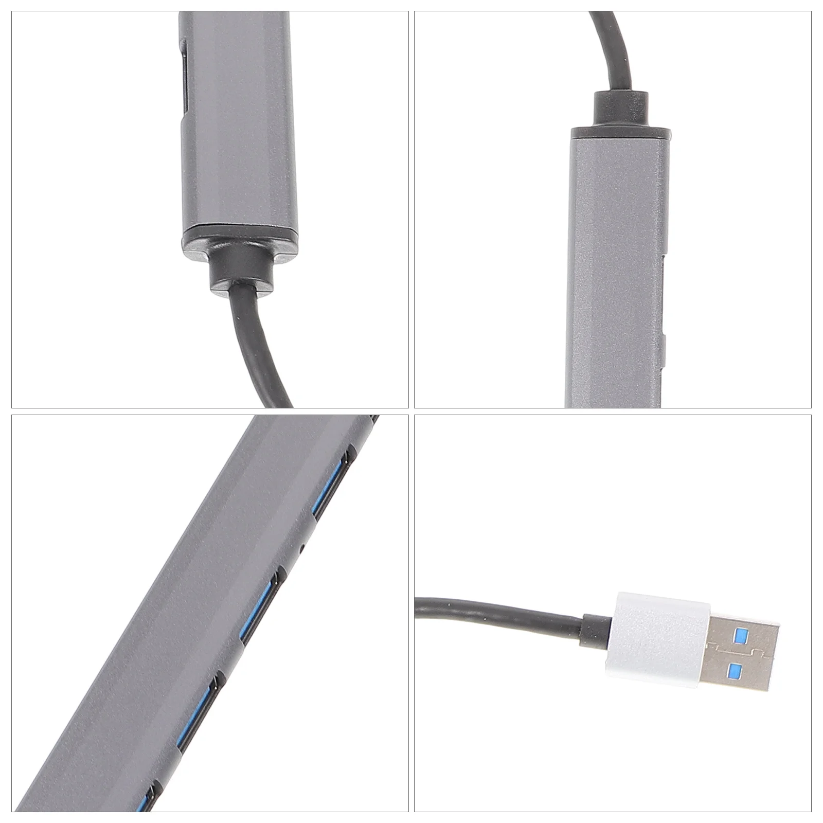 Hub USB Adaptador de concentrador de datos multi USB 3,0 de 7 puertos Transferencia rápida para computadora portátil Torre Impresora Cámara Disco duro