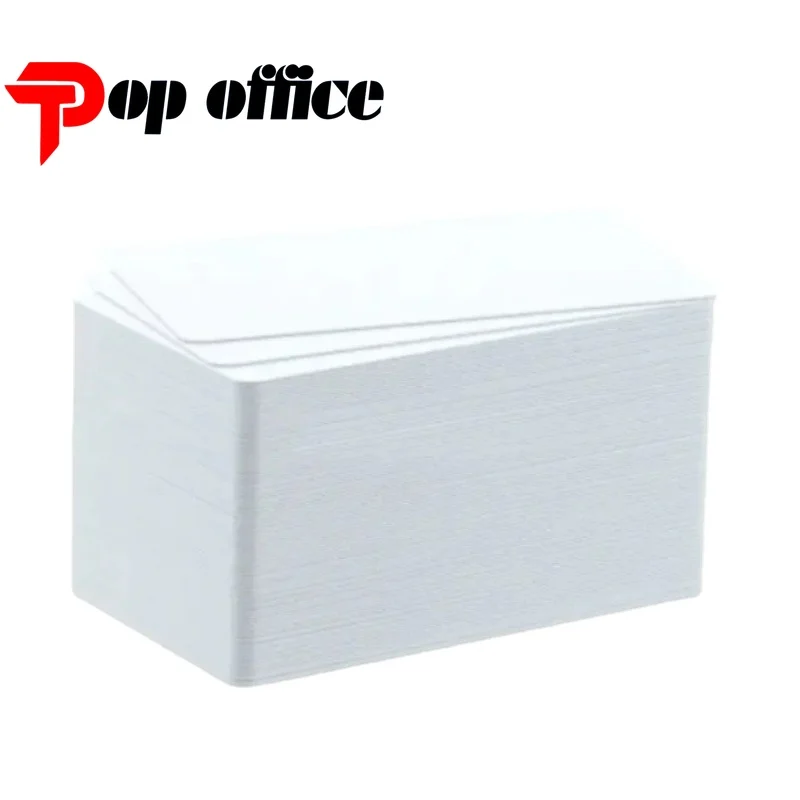 Glossy White Blank Inkjet Printable PVC Card for Epson for Canon Inkjet Printer Waterproof Plastic ID Card Business Card 86x54mm